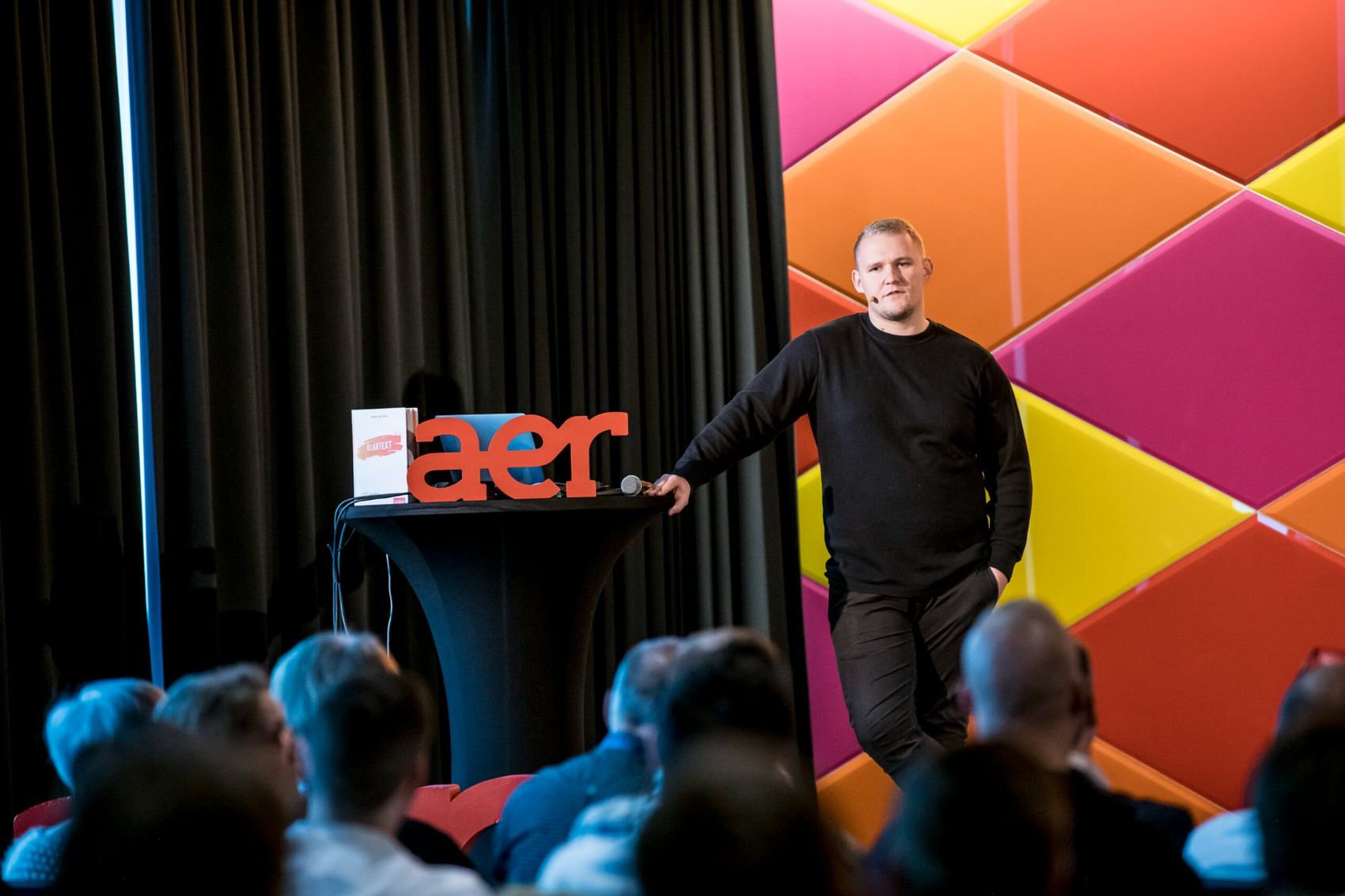 Dominic Multerer bei einer Keynote